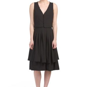 NWT Black Open Back Popover Dress Size M